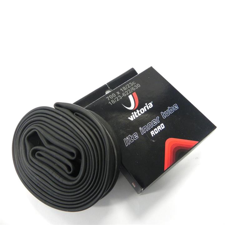 Vittoria Lite Road Inner Tube - 700 x 18-23mm - Presta 80mm - 700 x 18-23mm - Black