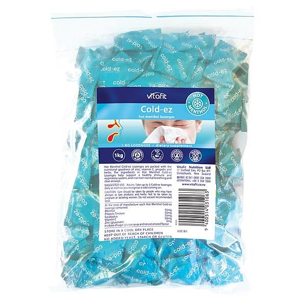 Vita-Fit Cold-Ez Lozenges 1 Kilo Menthol