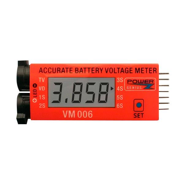 VM006 1-6S LiPo Battery Accurate Battery Voltage Meter LCD Liquid Crystal Display