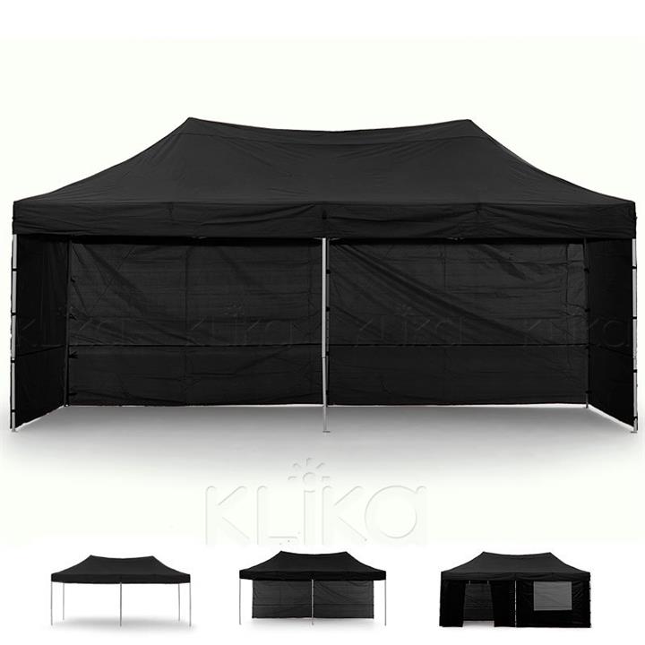 Wallaroo 3x6 Marquee - PopUp Gazebo - Black