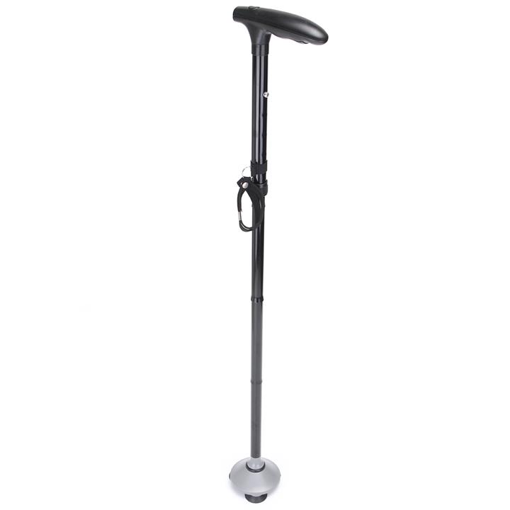 Walking Stick Sturdy Cane Buddy Folding Adjustable Light Weight With LED Lights