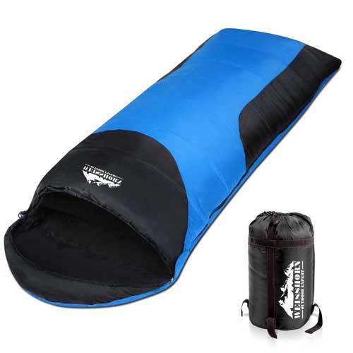 Weisshorn Winter Envelope Sleeping Bag Ultra Warm For Outdoors Hiking Camping Blue Black