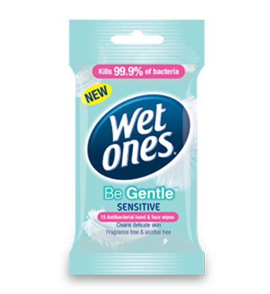 Wet Ones Hands & Face Wipes Sensitive Travel Pack X 15