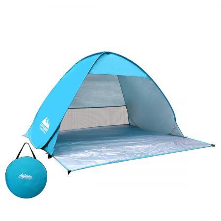 Weisshorn 3 Person Pop-Up Camp Tent - Blue