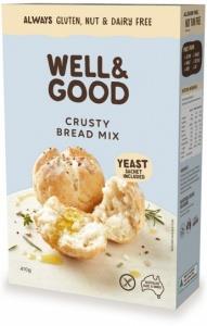 Well And Good Crusty Bread Mix & Yeast G/F 410g