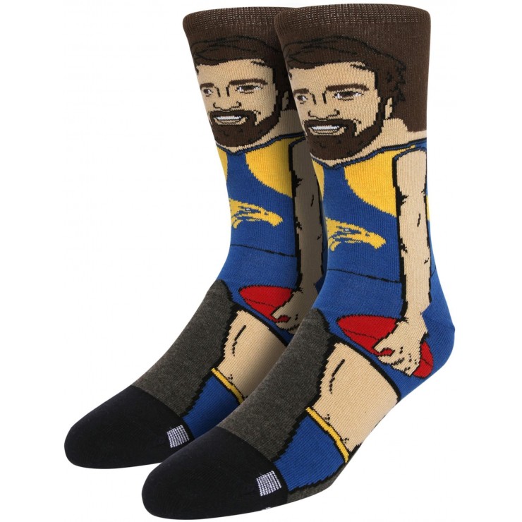 West Coast Eagles Josh Kennedy Youth Nerd Player Socks