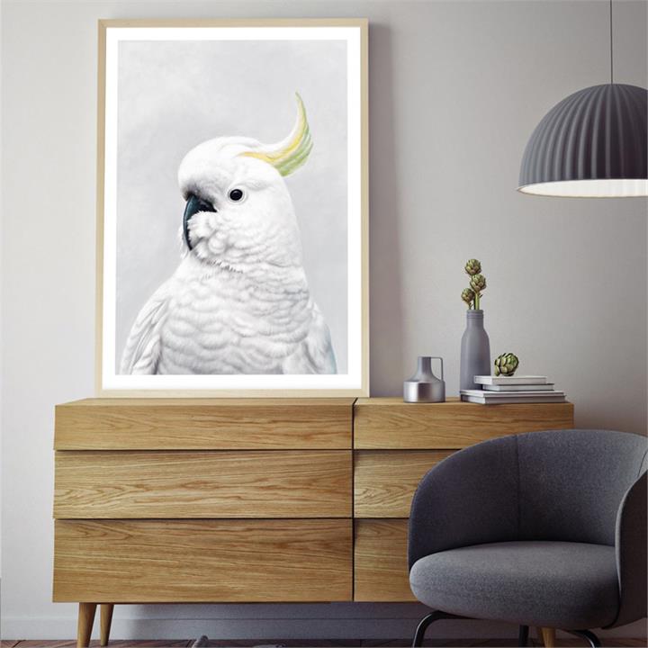 White Cockatoo Art Print | Various Sizes