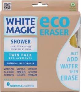 White Magic Shower Eraser Sponge Refill 2Pk - 15x7x4cm