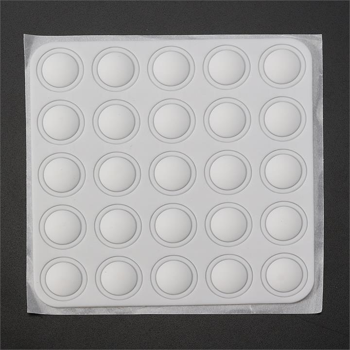 White Silicone Label Sticker Self Adhesive Nail Color Dispaly Paster For Gel Polish Color Bottle But