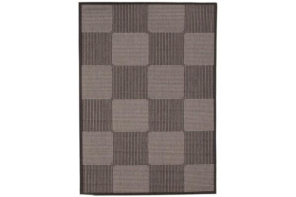 Witchery Indoor Outdoor Modern Black Rug 160X110cm