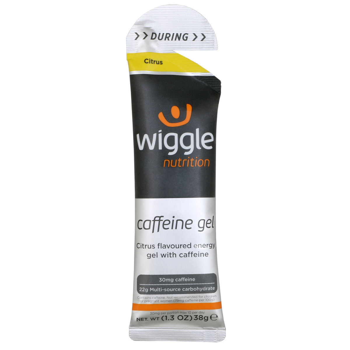 Wiggle Nutrition Energy Gels (with Caffeine -  20 x 38g) - Citrus