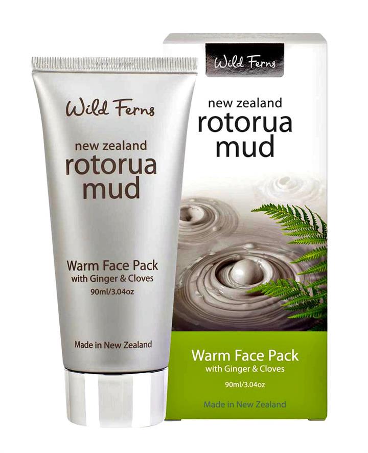 Wild Ferns Rotorua Mud Warm Face Pack with Ginger and Cloves 90ml