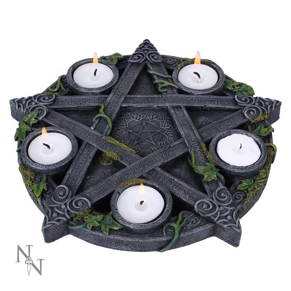 Wiccan PentagramÂ tea Light Holder