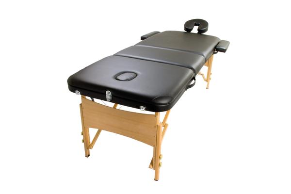 Wooden Portable Massage Table 70cm - BLACK