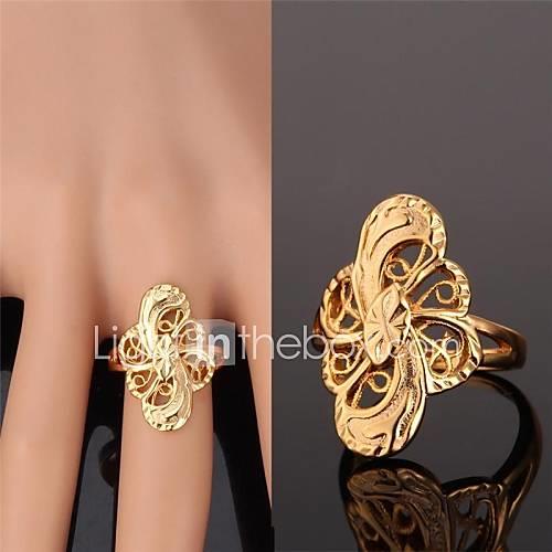 Women's Gold Plated / Alloy Band Ring - Fashion Golden Ring For Wedding / Party / Daily