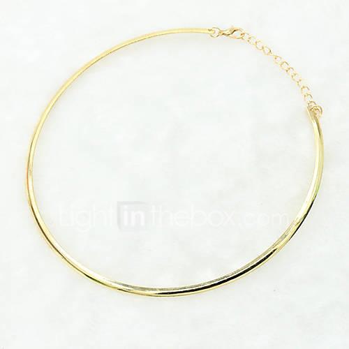 Women's Cute Silver Plated Gold Plated Torque  -  Vintage Party Casual Gold Silver Necklace For Wedding Party Daily