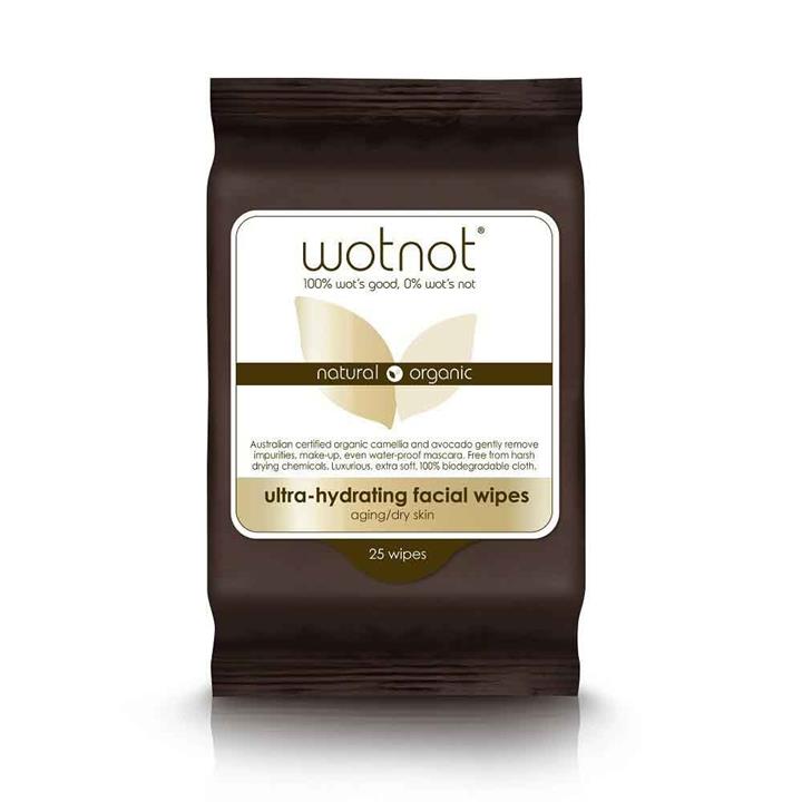 WOTNOT Facial Wipes - Dry & Sensitive Skin x25