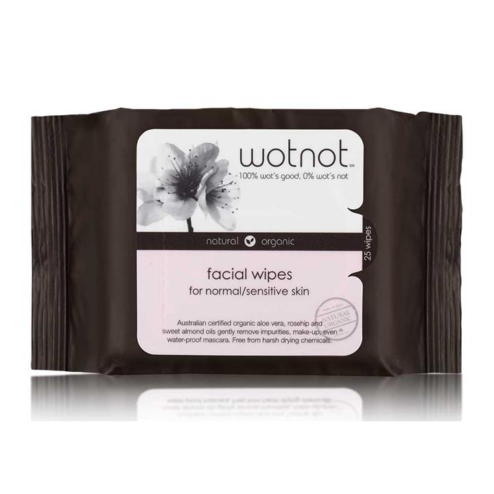 WOTNOT Facial Wipes Sensitive Skin x25