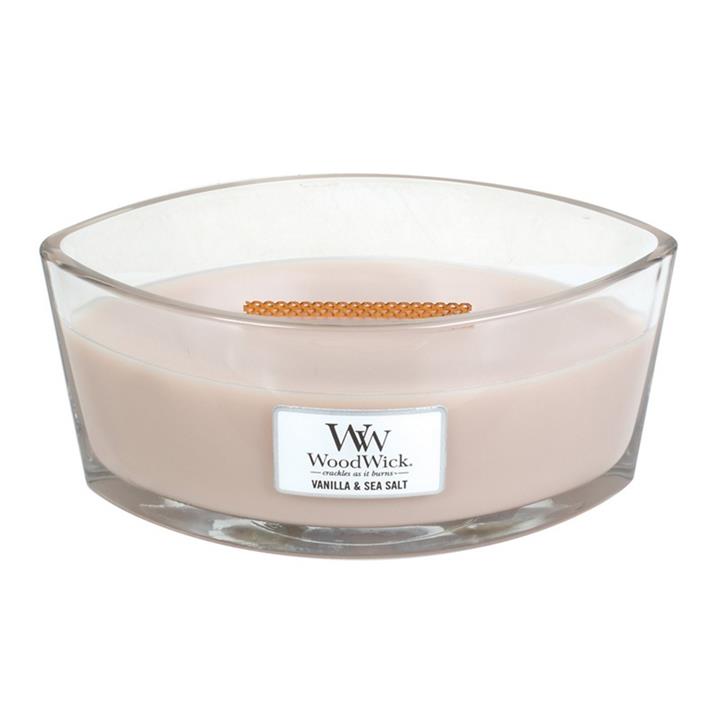 Woodwick 'vanilla and Sea Salt' Hearthwick Scented Jar Candle, Multicoloured