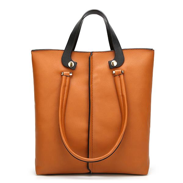 Women PU Leather Tote Bag Stylish Elegant Messenger Bag