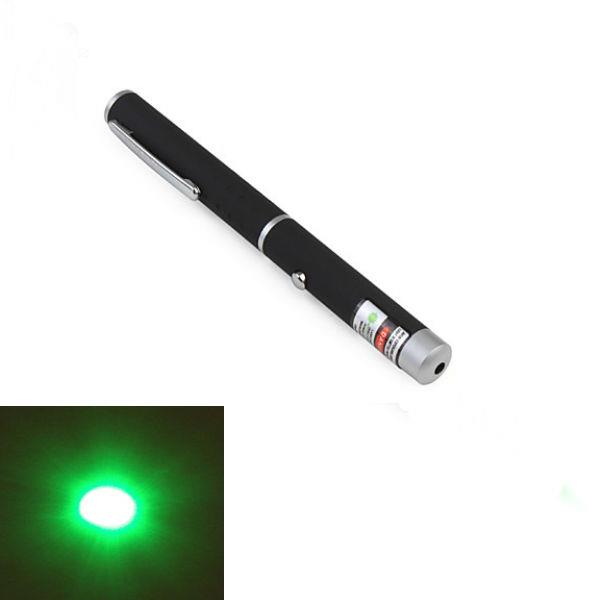 XANES GD14 Pen Shape 5mW 532nm 1-Pattern Green Light Laser Pointer + AAA Rechargeable Battery