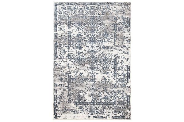 Yasmin Distressed Transitional Rug White Blue Grey 230X160cm