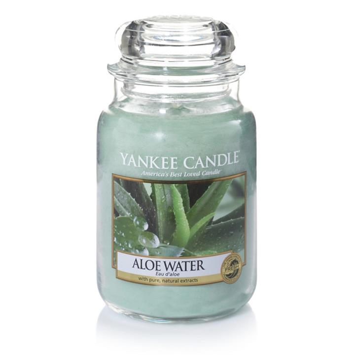 Yankee Candle Large Classic 'aloe Water' Scented Jar Candle, Multicoloured