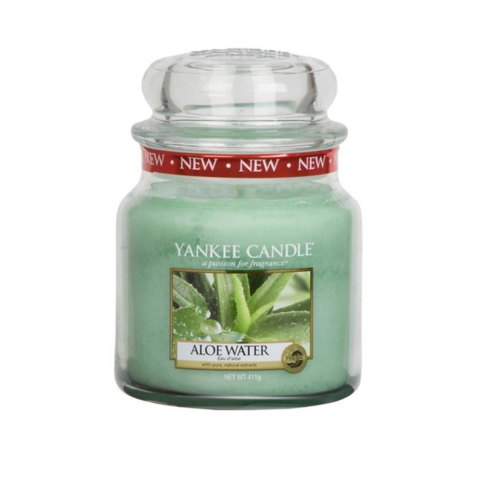 Yankee Candle Medium Classic 'aloe Water' Scented Jar Candle, Multicoloured