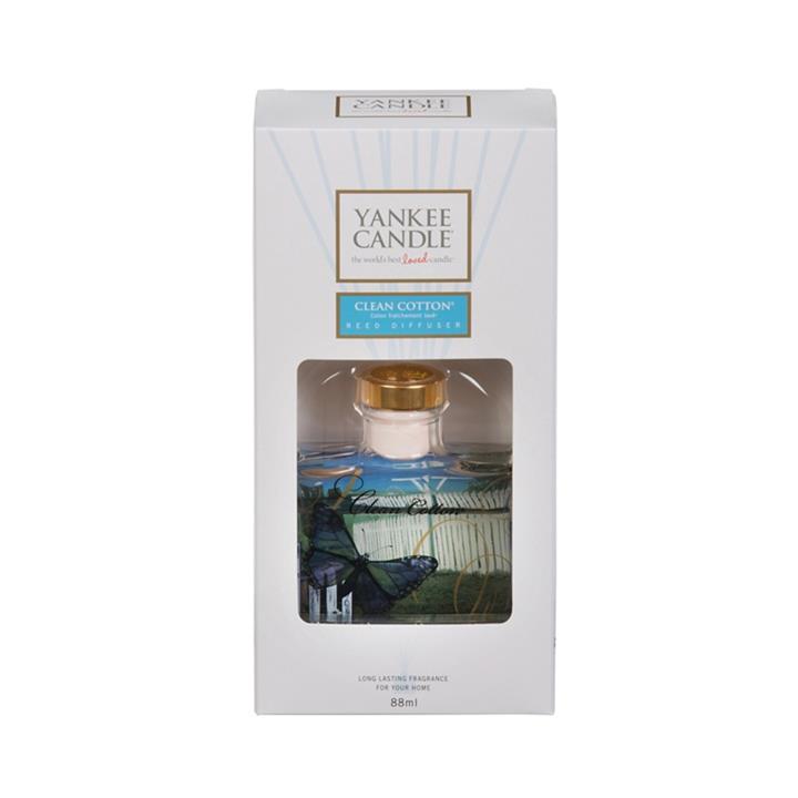 Yankee Candle Clean Cotton Signature Reed Diffuser, White