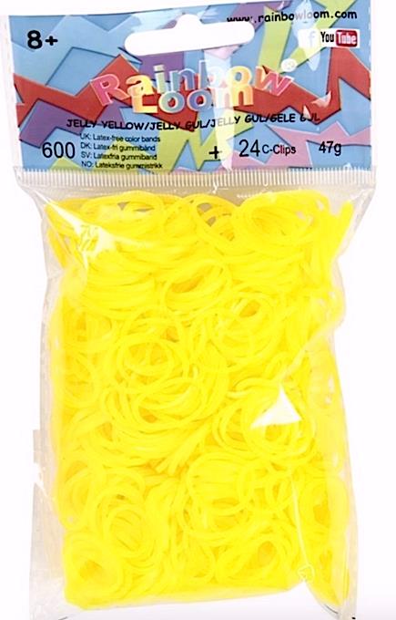 Yellow Jelly Rainbow Loom Rubber Bands