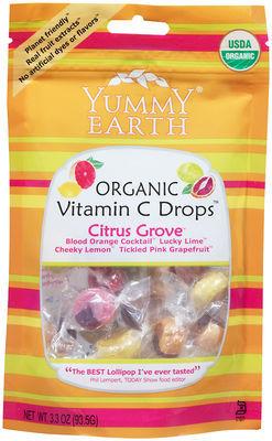 Yummy Earth Organic Vitamin C Citrus Grove Drops 93g