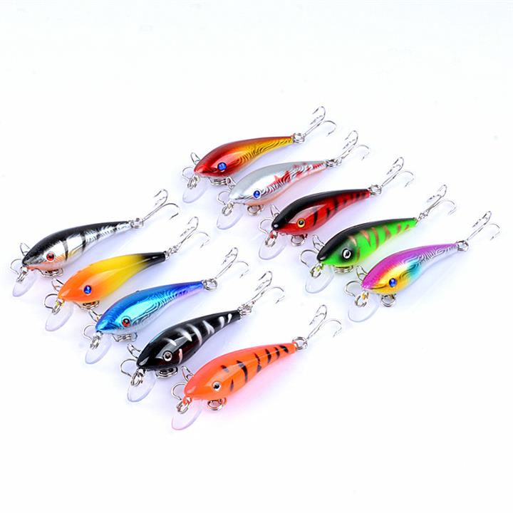 ZANLURE 10pcs/set 5.7cm 4.4g Minnow Fishing Lure 0.3m--1.2m Depth Artificial Hard Bait Wobbler Carp