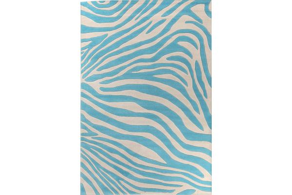 Zebra Deluxe Blue Rug 225x155cm