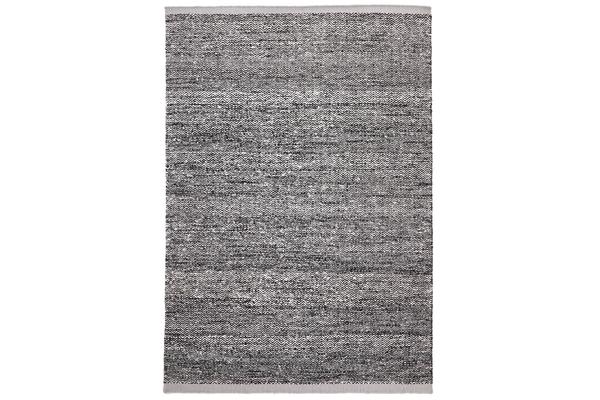 Zigga Flat Weave Rug Black 225x155cm