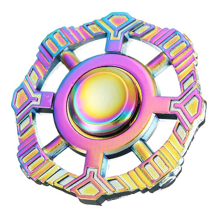 Zinc Alloy Rotating Round Colorful Fidget Hand Spinner ADHD Autism Reduce Stress Toys