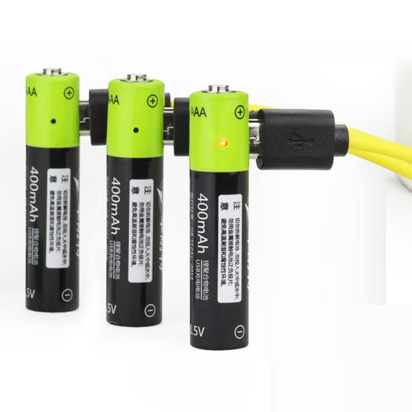 ZNTER S17 1.5V 400mAh USB Rechargeable AAA Lipo Battery