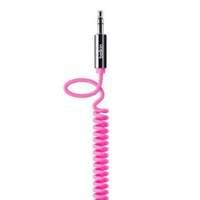 *** Belkin Mixit 3.5mm Coiled Audio Cable; Pink