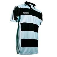 -KOOGA teamwear hooped match shirt [sky/black]-2X-Large