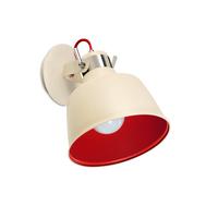 00 0240 21 16 vintage white red wall light 1 x 100watt