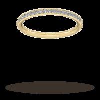 0.18 Carat Total Weight Brilliant Cut Grain Set Diamond Wedding Ring In 18 Carat Yellow Gold