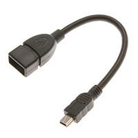 0.1M 0.328FT USB2.0 Female to Mini USB2.0 Male OTG Cable