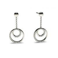 0.15ct. Prong Setting Round Diamond Delicate Earring