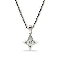 0.10ct. Prong Setting Round Diamond Delicate Pendant