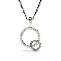 0.15ct. Prong Setting Round Diamond Delicate Pendant