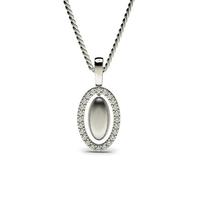 0.15ct. Prong Setting Round Diamond Delicate Pendant