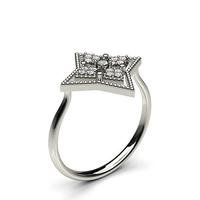 015ct prong setting round diamond delicate ring