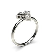 0.10ct. 3 Prong Setting Round Diamond Delicate Ring