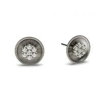 0.10ct. Pressure Setting Round Diamond Delicate Earring