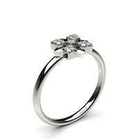 010ct 4 prong setting round diamond delicate ring