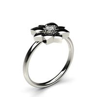 0.10ct. 4 Prong Setting Round Diamond Delicate Ring